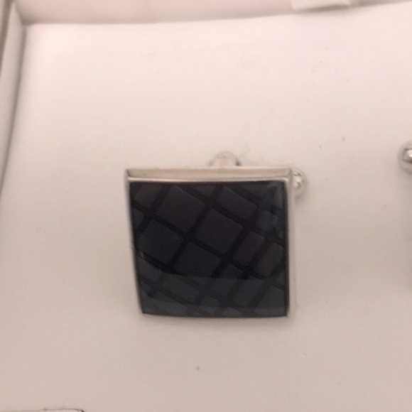 David Donahue sterling silver enamel cuff links. NWT , nice gift box - Picture 7 of 7